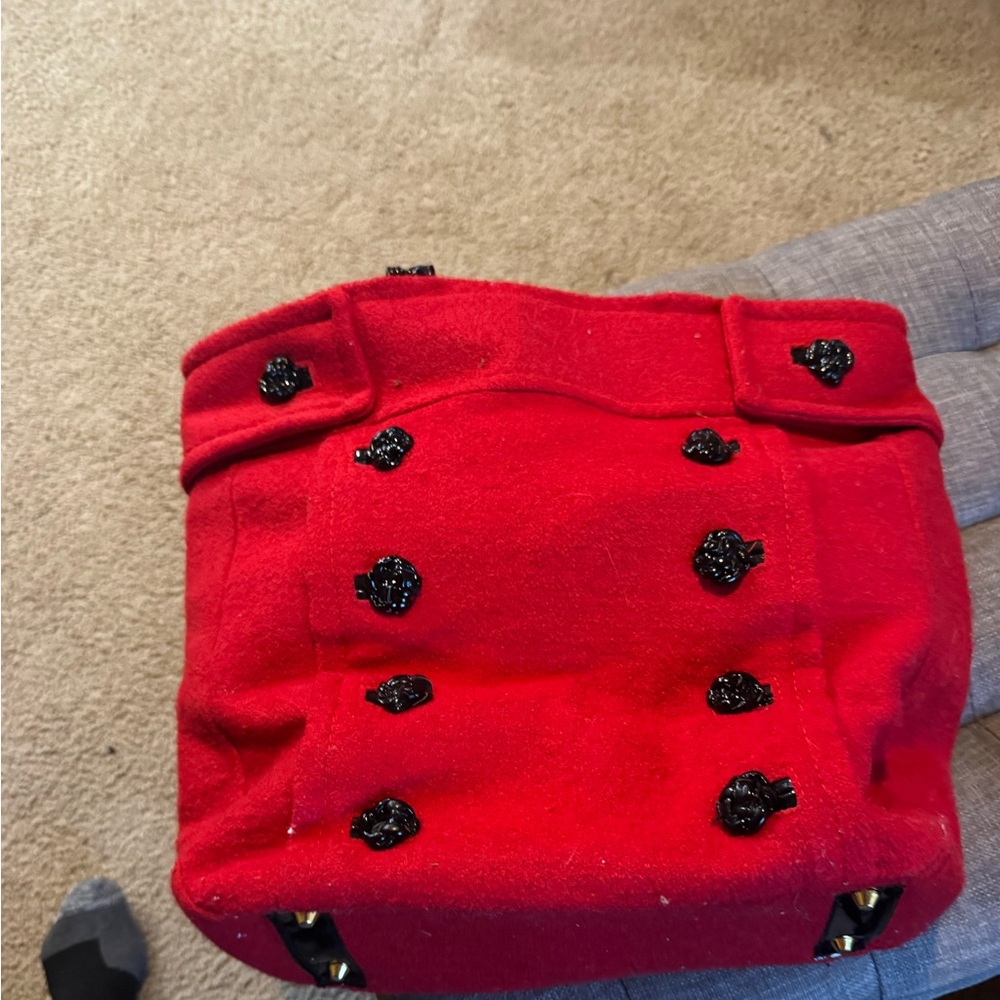 Braciano Red Tote with Black Accents